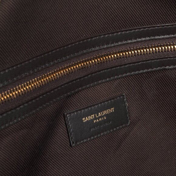 Saint Laurent Le Monogramme 72H Duffle Chestnut Cassandre Canvas & Leather Bag - Picture 13 of 16